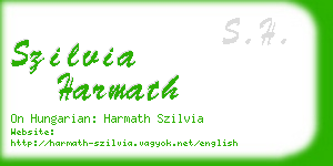 szilvia harmath business card